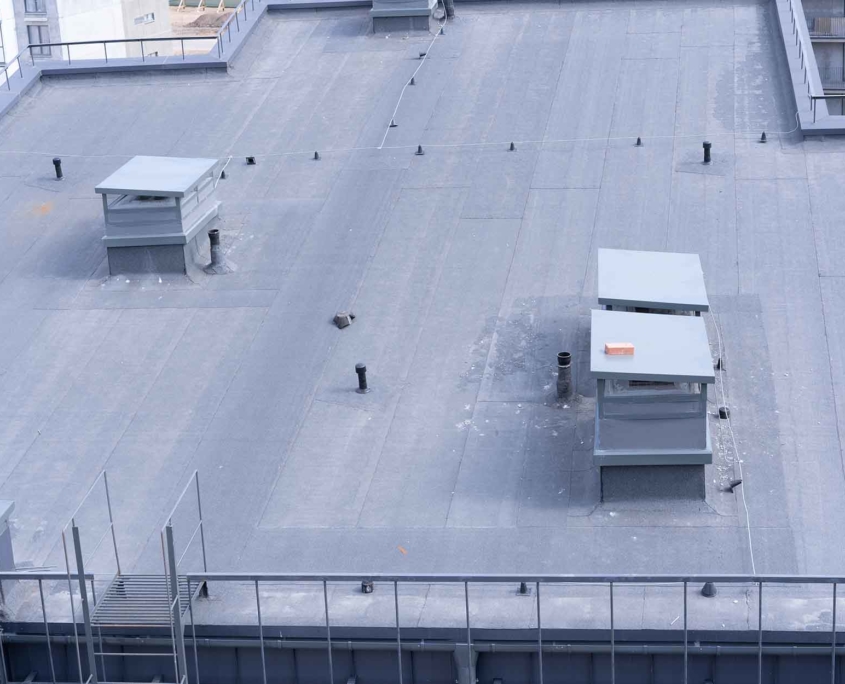 large grey commercial rooftop